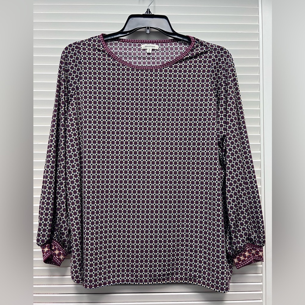 Max Studio Print Blouse